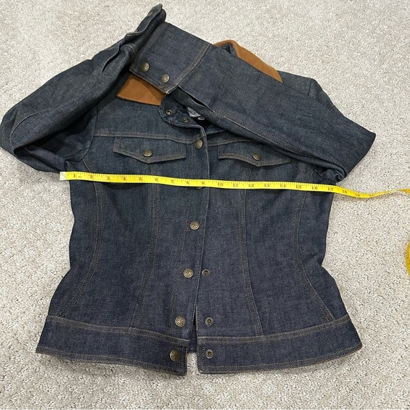 Designer Jean Jacket with Ultra Suede Collar - Picture 5 of 16